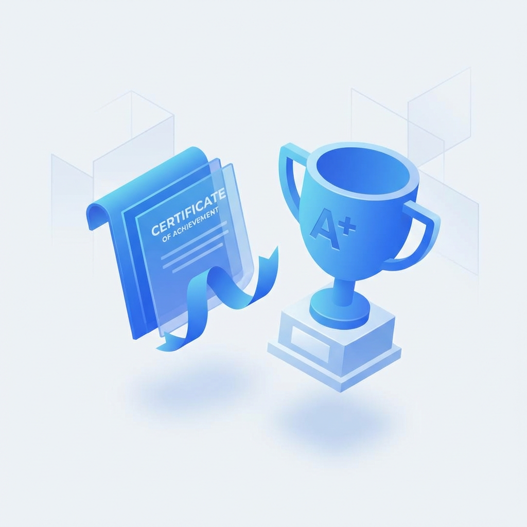 Получаете сертификат